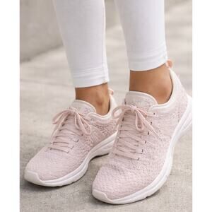 APL TechLoom Phantom Sneakers Pink Knit Running Shoes Women’s 7